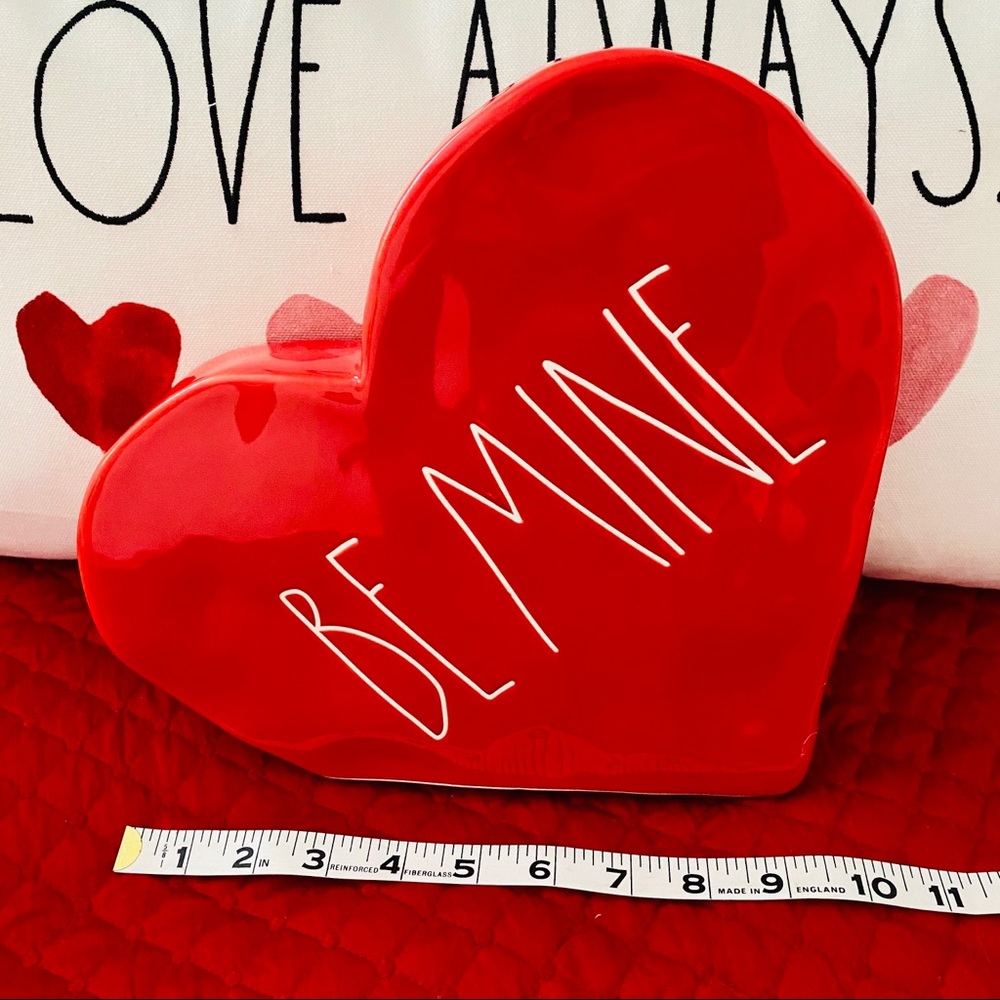 Rae Dunn Valentine B Mine Large Ceramic Heart SOLD - Picture 2 of 4